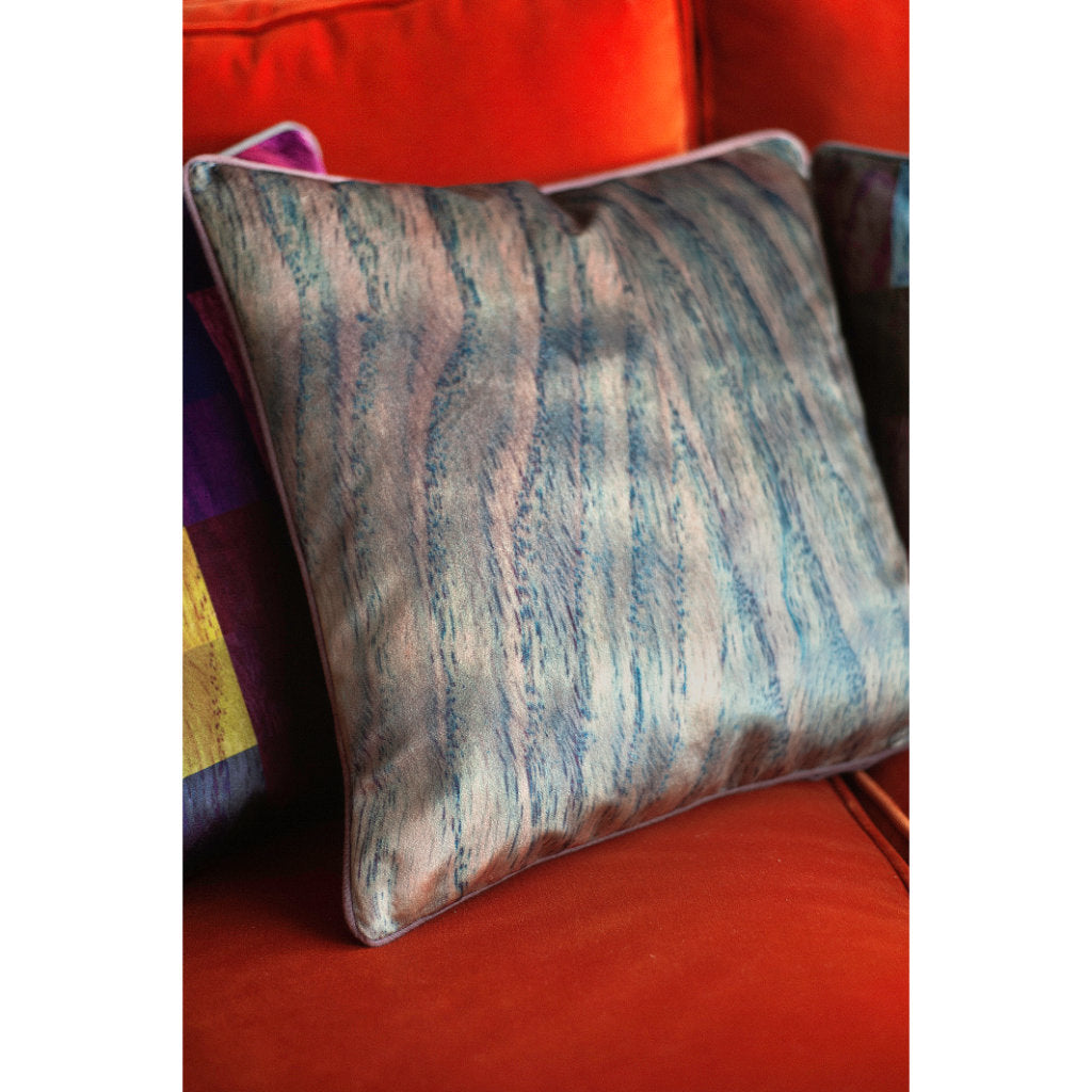 wood grain pattern grey cushion