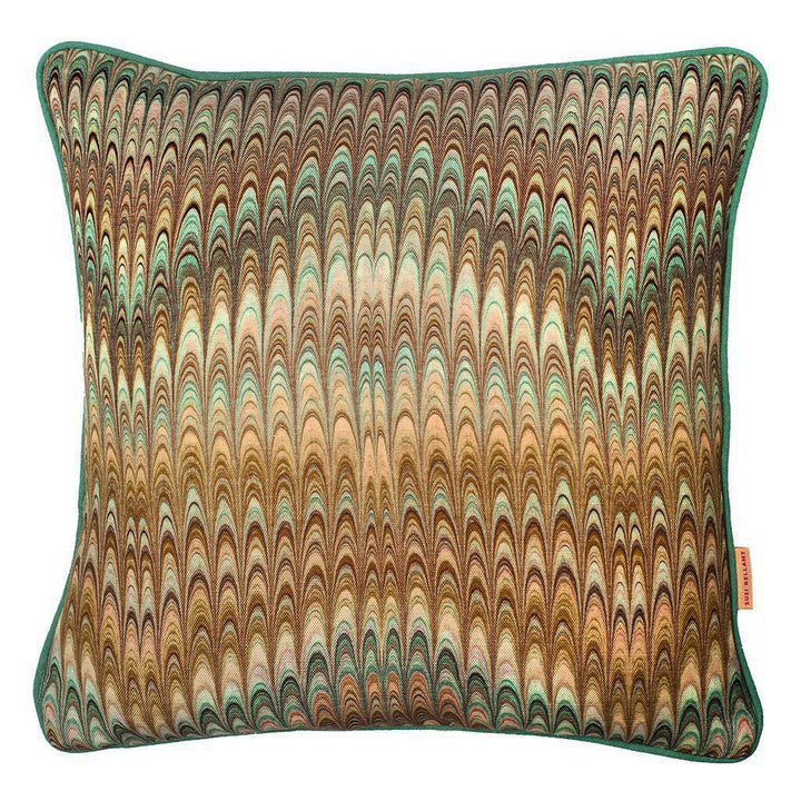 Wheat Plumes Square Linen Cushion