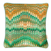 Saffron Plumes Square Linen Cushion