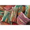 Saffron Marbled Square Velvet Cushion