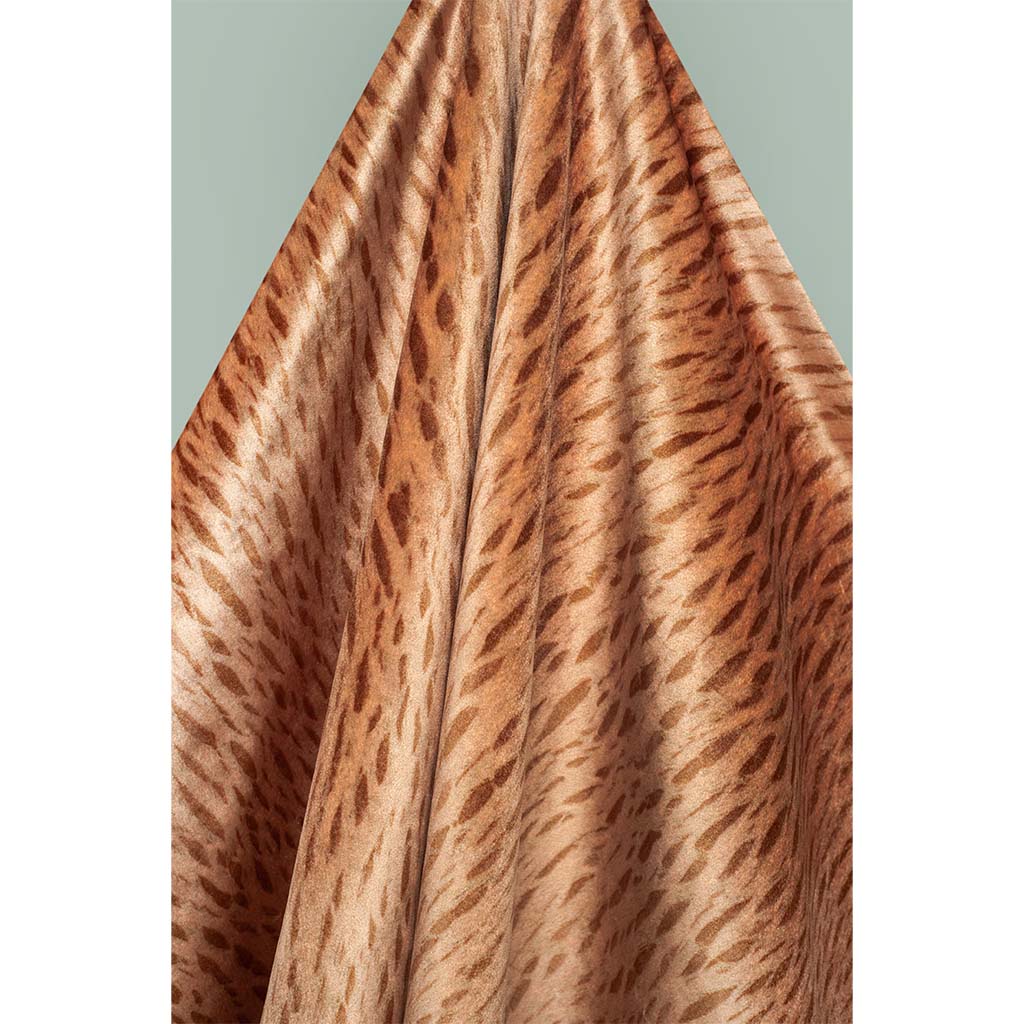 Wheat Veneer Velvet Fabric