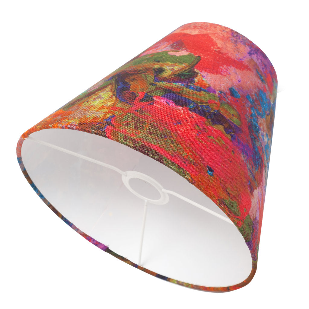 Rose Abstract Linen Cone Lampshade