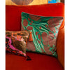 Tobacco Marbled Tasselled Medium Oblong Velvet Cushion