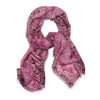Orchid Fine Comb Silk Wool Scarf
