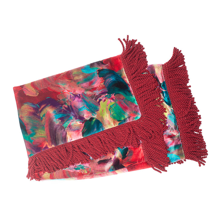 Painterly Abstracts Velvet Fabric