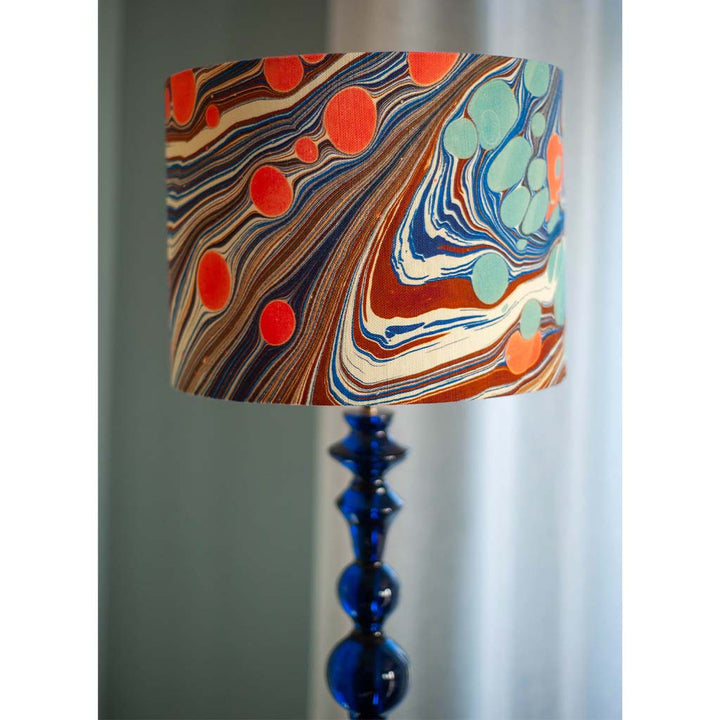 Sea Swirl Linen Lampshade