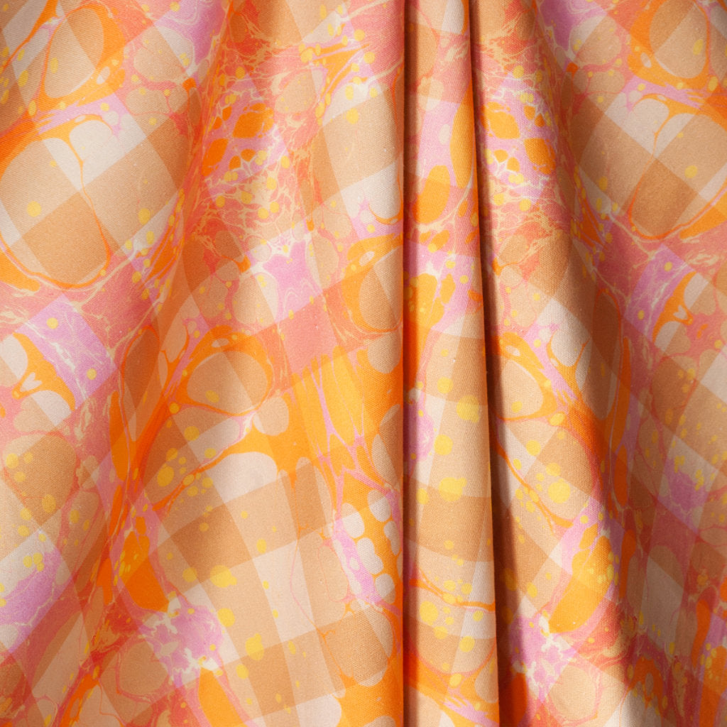 Pastel Marbled Lauren Cotton Fabric (6m available)