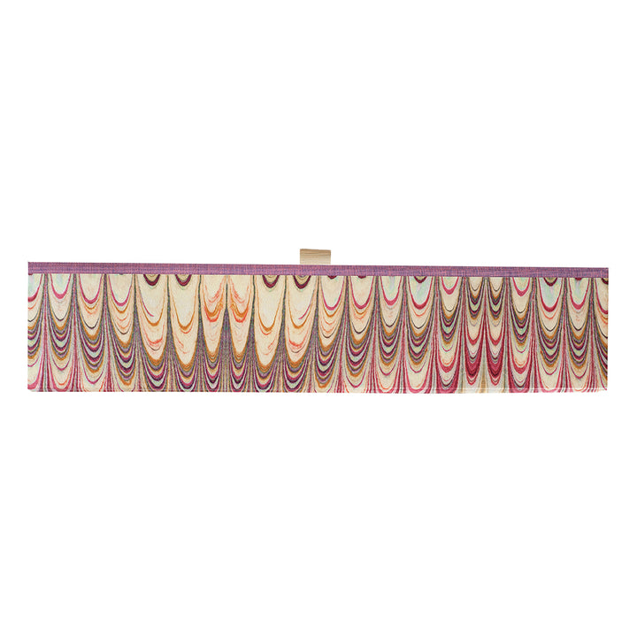 Dahlia plumes pink box file handmade from wallpaper