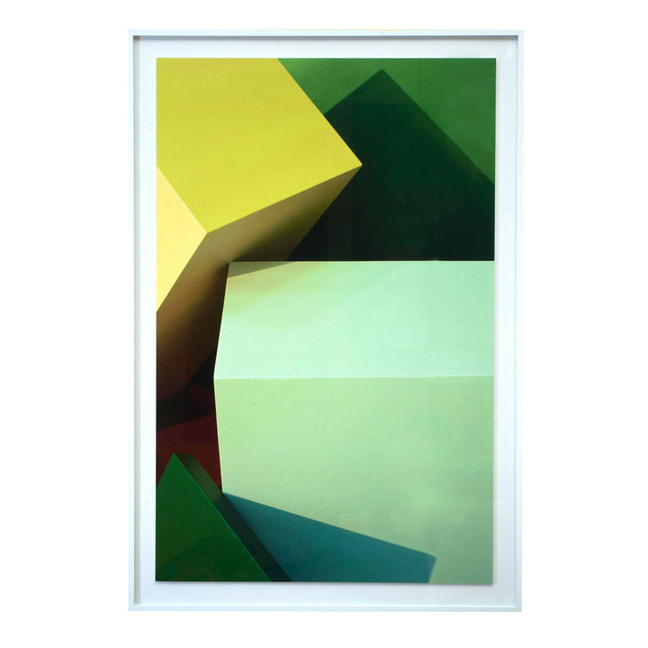 Green Blocks Photographic Print