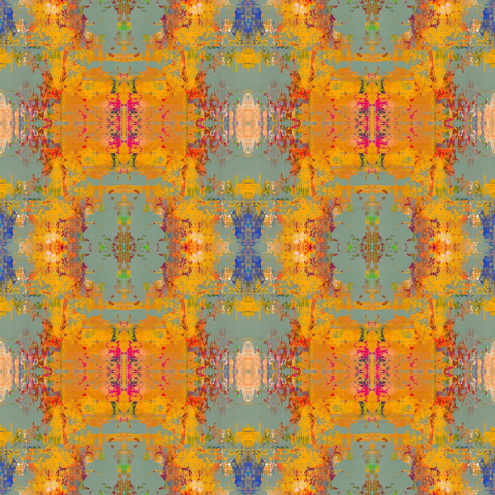 Grey Stucco Kaleidoscope Velvet Fabric