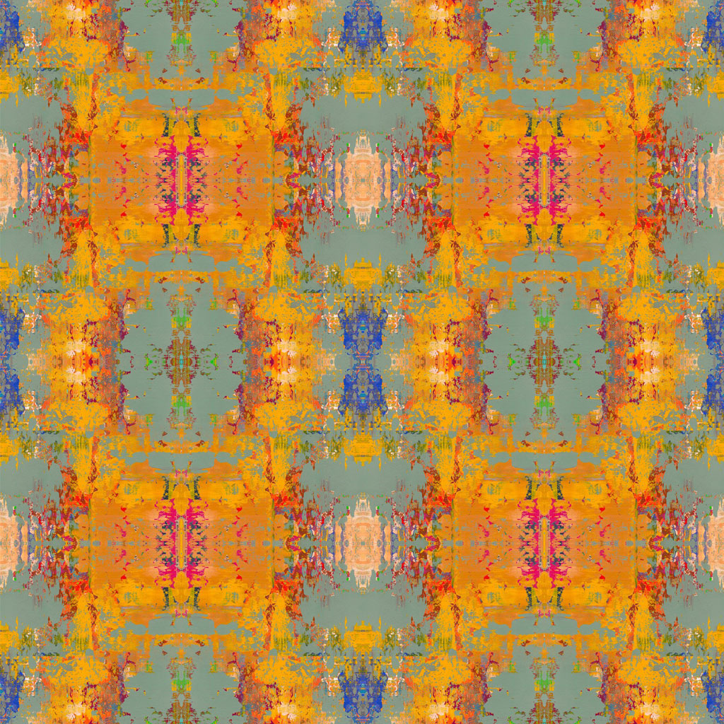 Grey Stucco Kaleidoscope Velvet Fabric