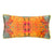 Grey Stucco Kaleidoscope Marbled Velvet Medium Oblong Cushion
