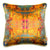 Grey Stucco Kaleidoscope Square Velvet Cushion