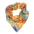 Grey Stucco Square Silk Satin Scarf