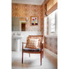 Ruffled Caramel Check Cotton Cushion