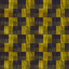 Indigo Chartreuse Parquet Velvet Fabric