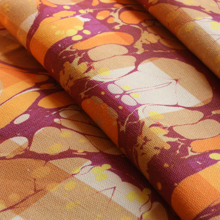 Amber Marbled Lauren Cotton Fabric