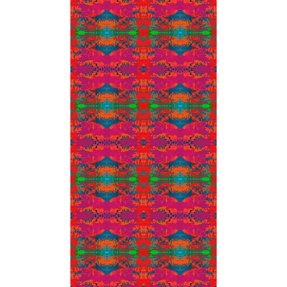 hot pink emerald abstract sumptuous velvet