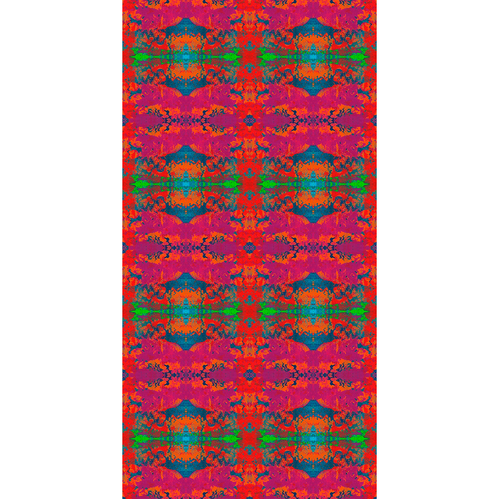 hot pink emerald abstract sumptuous velvet