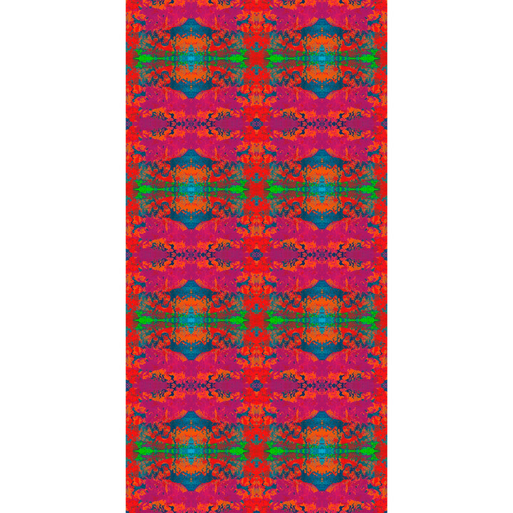 hot pink emerald abstract sumptuous velvet