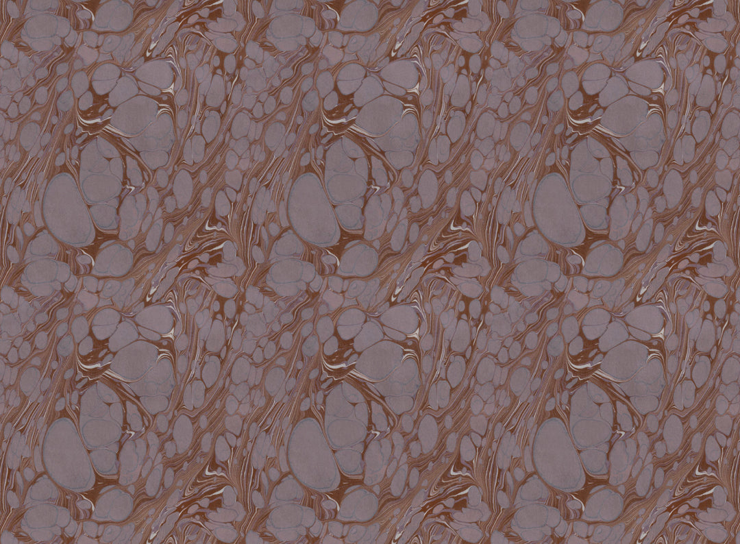 Mauve Organic Marbled Velvet Fabric