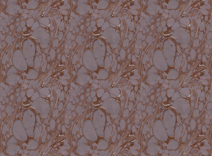 Mauve Organic Marbled Velvet Fabric