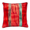 Mixed Grain Slatted Velvet Square Cushion (only 1 available)