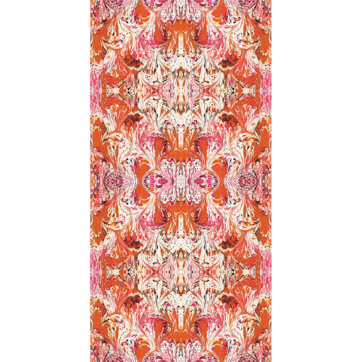 Orange Feathered Wallpaper