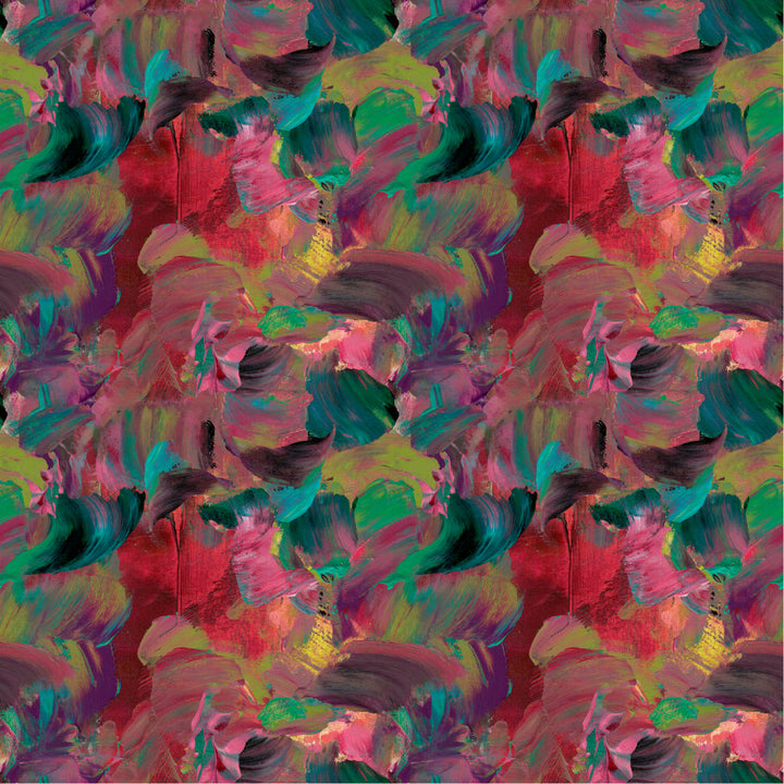 Painterly Abstracts Velvet Fabric