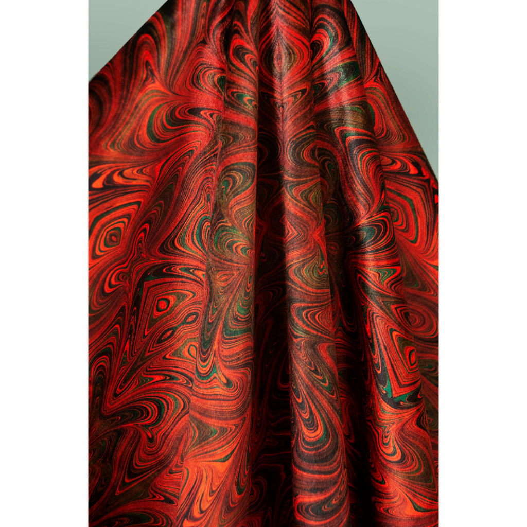 Amber Strata Velvet Fabric