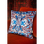 Blue Fantasy Kaleidoscope Velvet Square Cushion