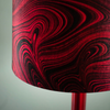 Magenta Strata Velvet Lampshade