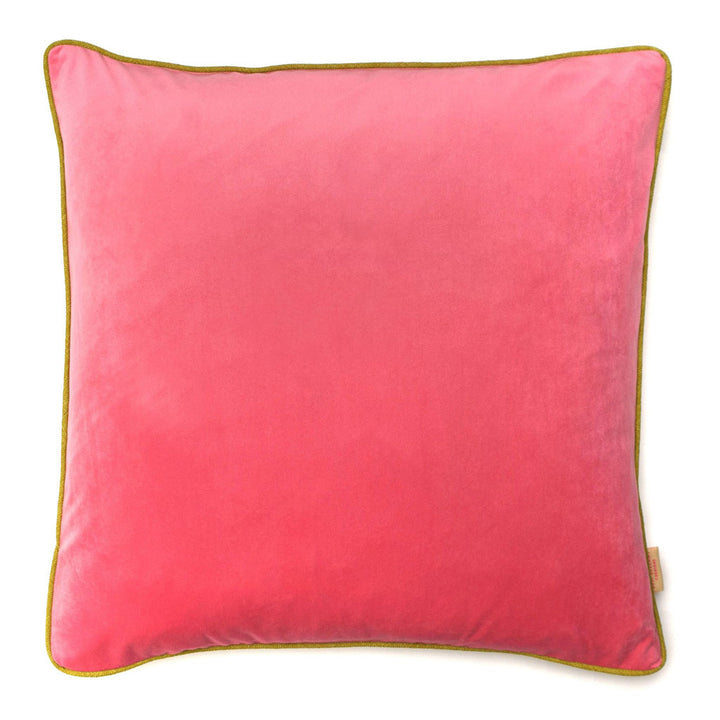 Pale Pink Velvet Square Cushion