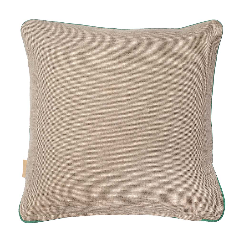 Wheat Plumes Square Linen Cushion