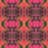 Pink Foliage Velvet Fabric