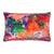 designer pillow in salmon pink, fuchsia and blue