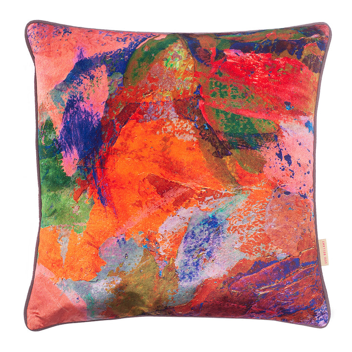 orange throw cushion