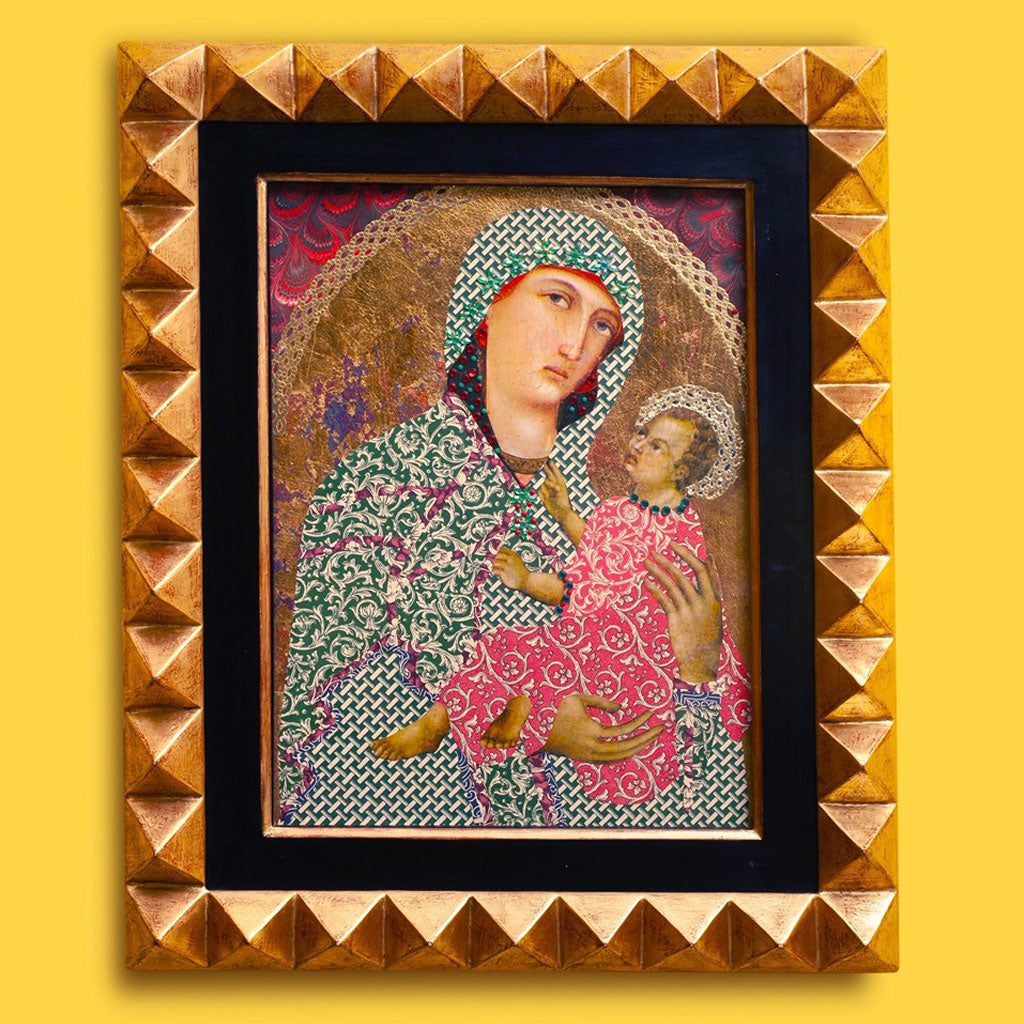 Robed Madonna Collaged Artwork