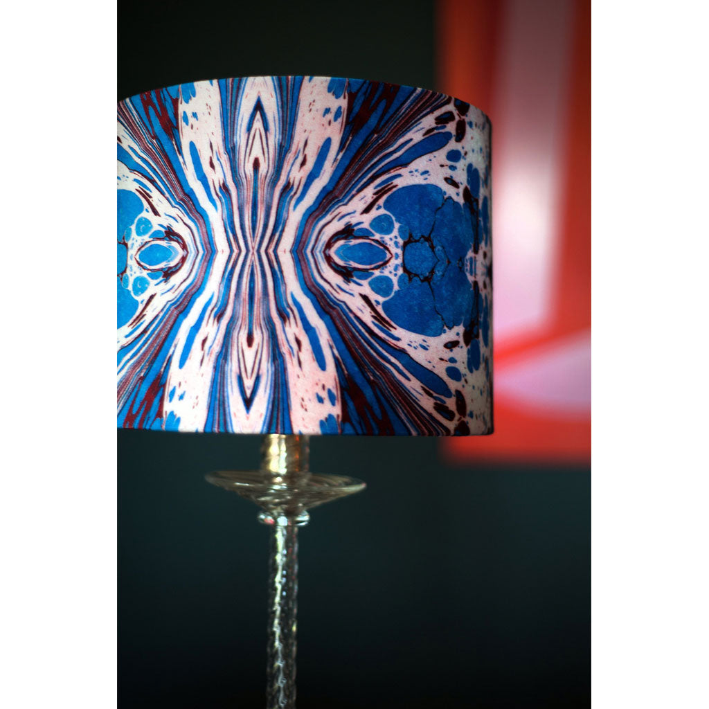 Blue Fantasy Velvet Lampshade