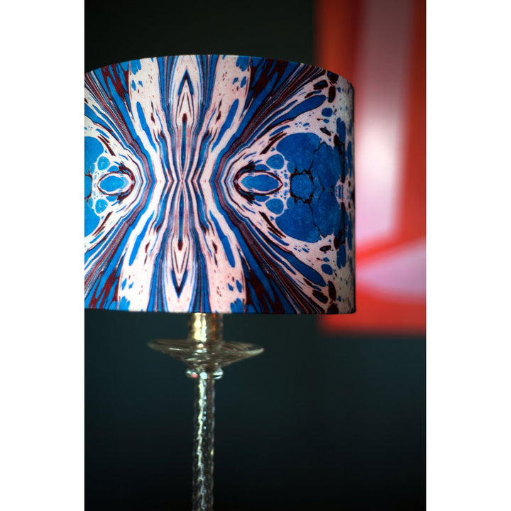 Blue Fantasy Velvet Lampshade