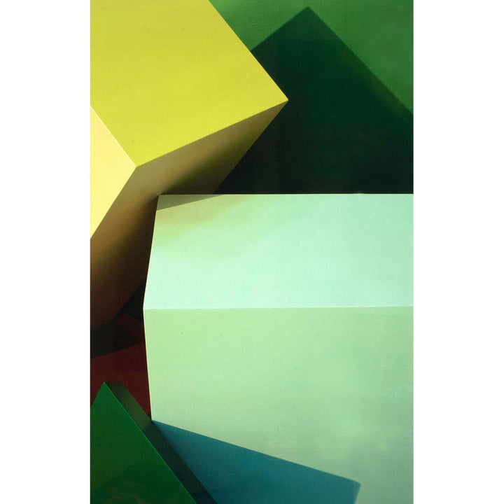 Green Blocks Photographic Print