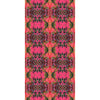 Pink Foliage Velvet Fabric