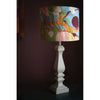Beige Ripple Linen Lampshade