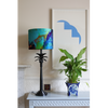 Azure Abstract Velvet Lampshade