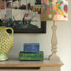 Beige Ripple Linen Lampshade