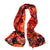 Carnelian Marbled Silk Satin Scarf