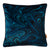 Cobalt Strata Marbled Velvet Square Cushion