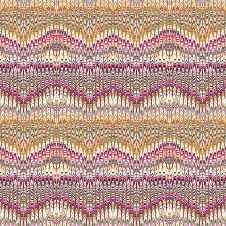 Dahlia Plumes Velvet Fabric