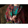 Emerald Painterly Silk Wool Scarf