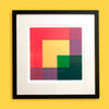 &#39;Green in the Corner&#39; Framed Screen Print